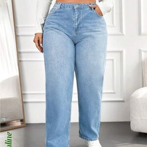 SHEIN Women's Light Blue Jeans